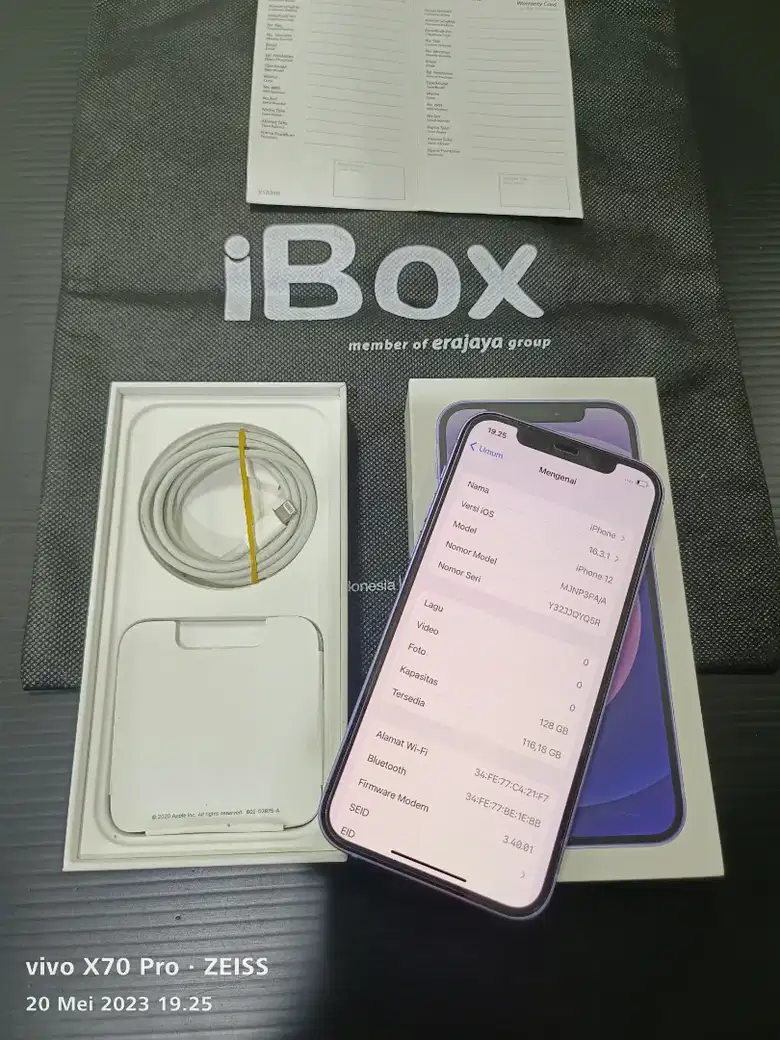 iPhone 12 128GB 官方 iBox 全套原装默认