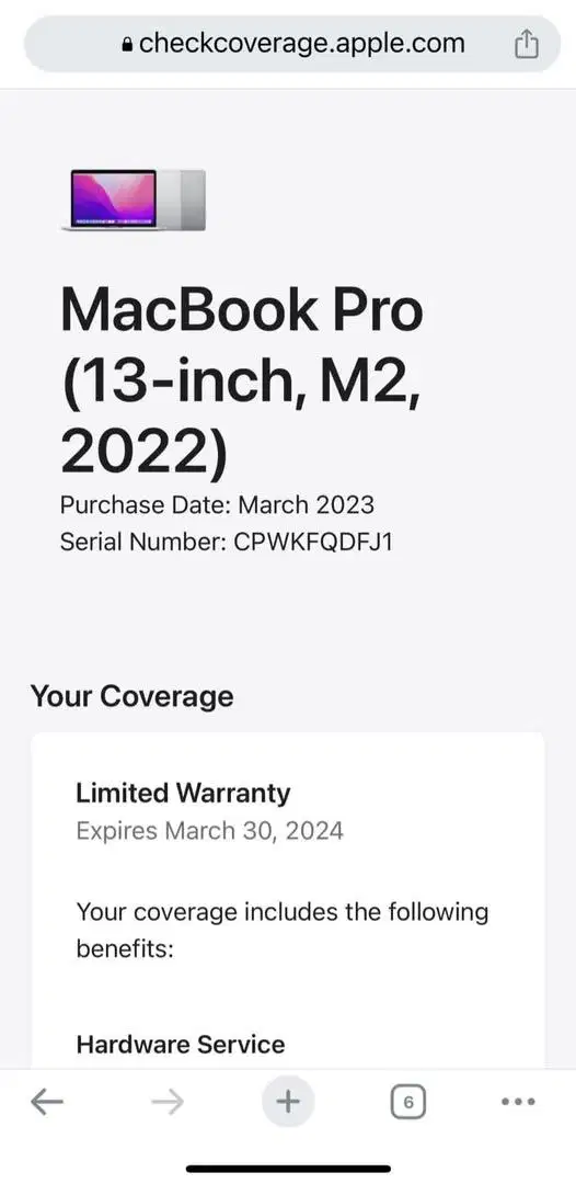 （新）Macbook Pro 13英寸 2022 银色 M2