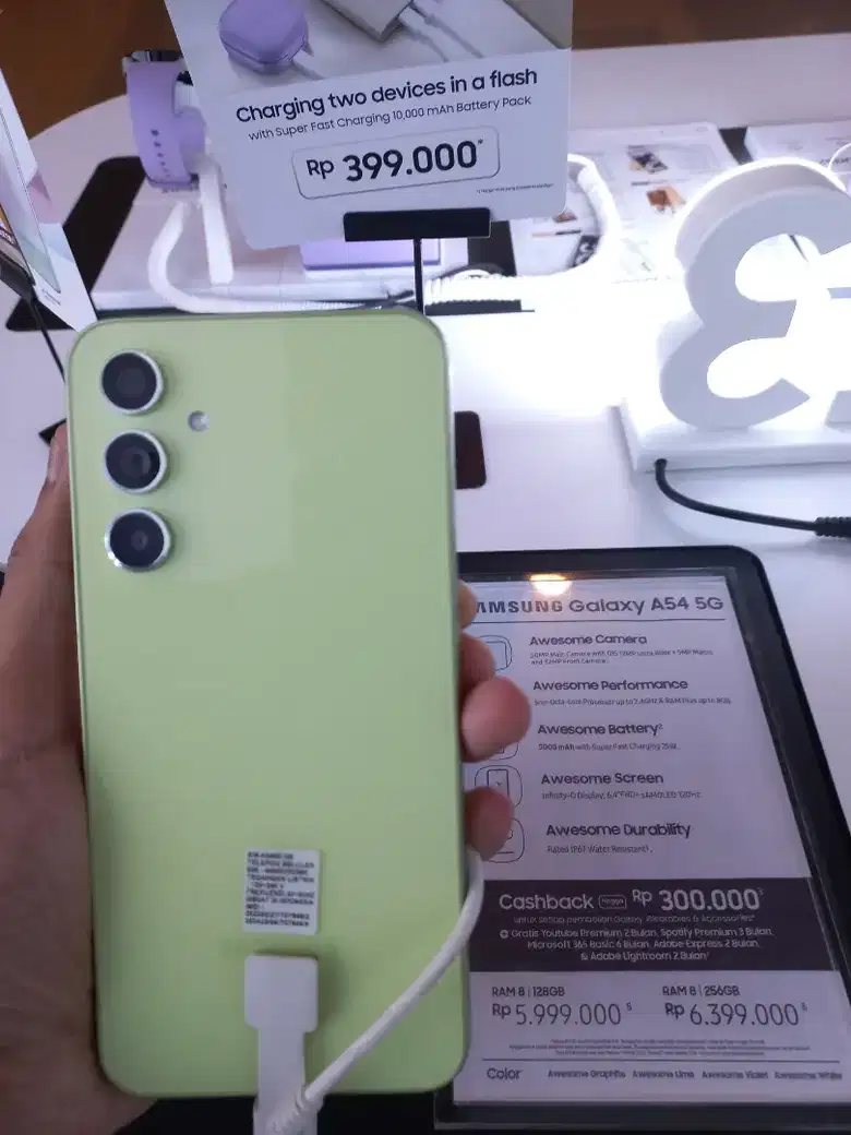 没有DP的分期付款促销三星A54 5G 8 / 128GB可