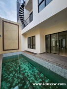 新房子，在野生动物拉古南贾克塞尔综合体中设有私人游泳池