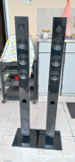夏普 4 路前置对无源站立扬声器