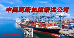中国云浮/清远/肇庆海运到新加坡船运公司-整柜订舱散货拼箱
